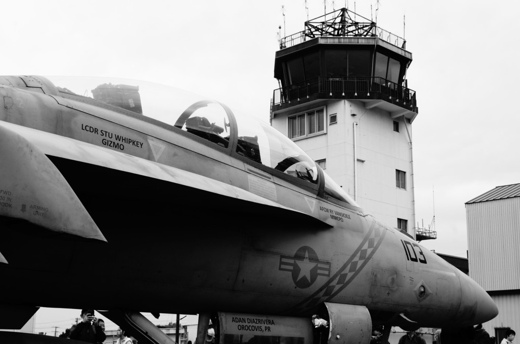 Super Hornet And Control Tower
