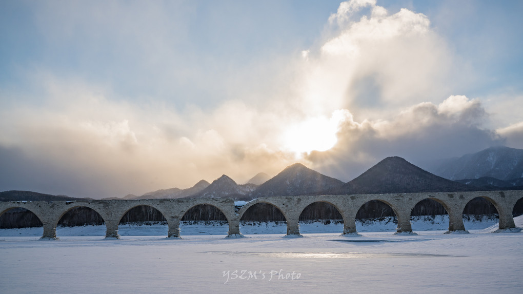 タウシュベツ橋梁～極寒の冬
