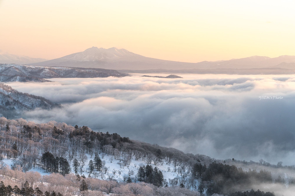 冬の雲海～美幌峠の朝①