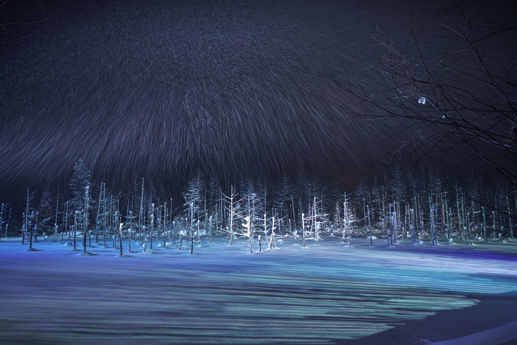 雪降る青い池～vol.1