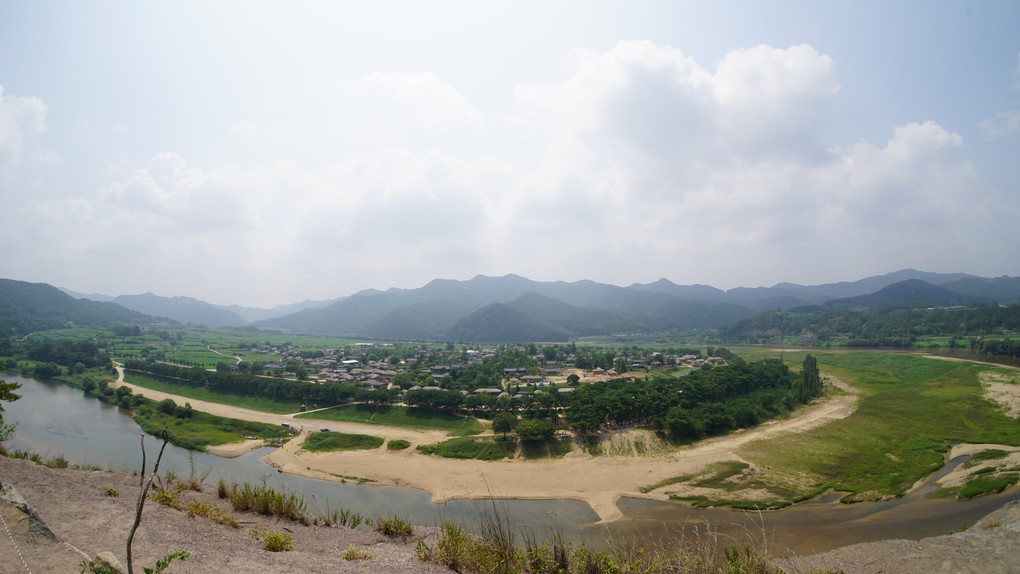 韓国　安東　河回村の風景