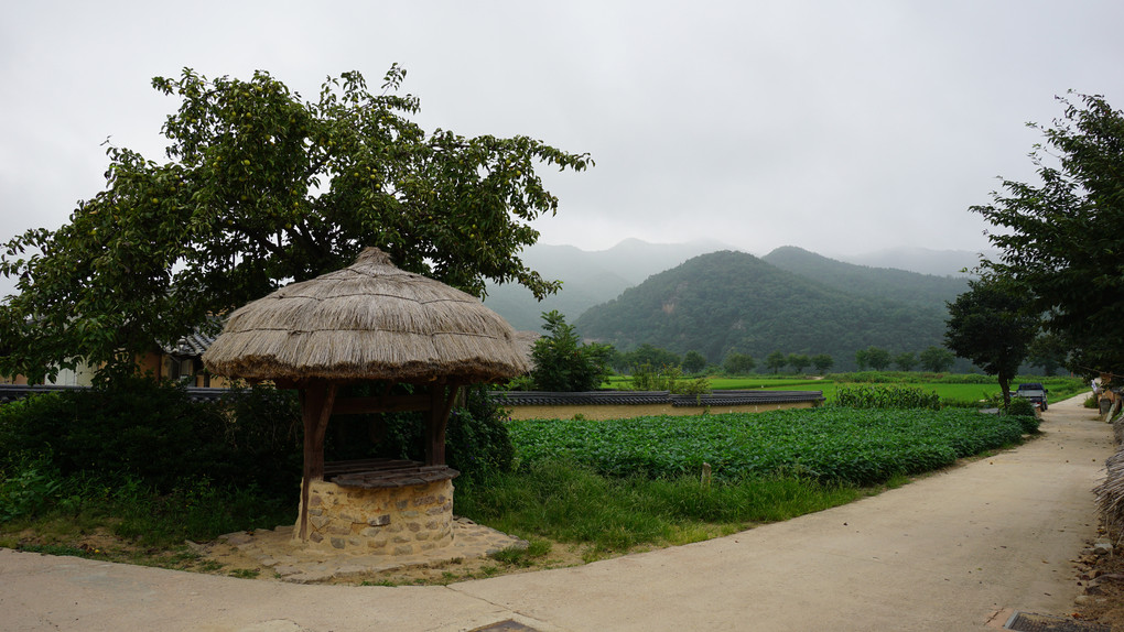 韓国　安東　河回村の風景
