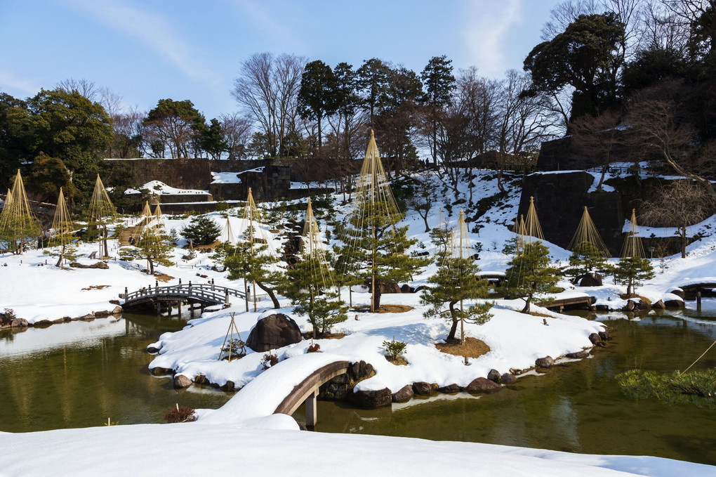 雪の玉泉院丸庭園　～金沢城～