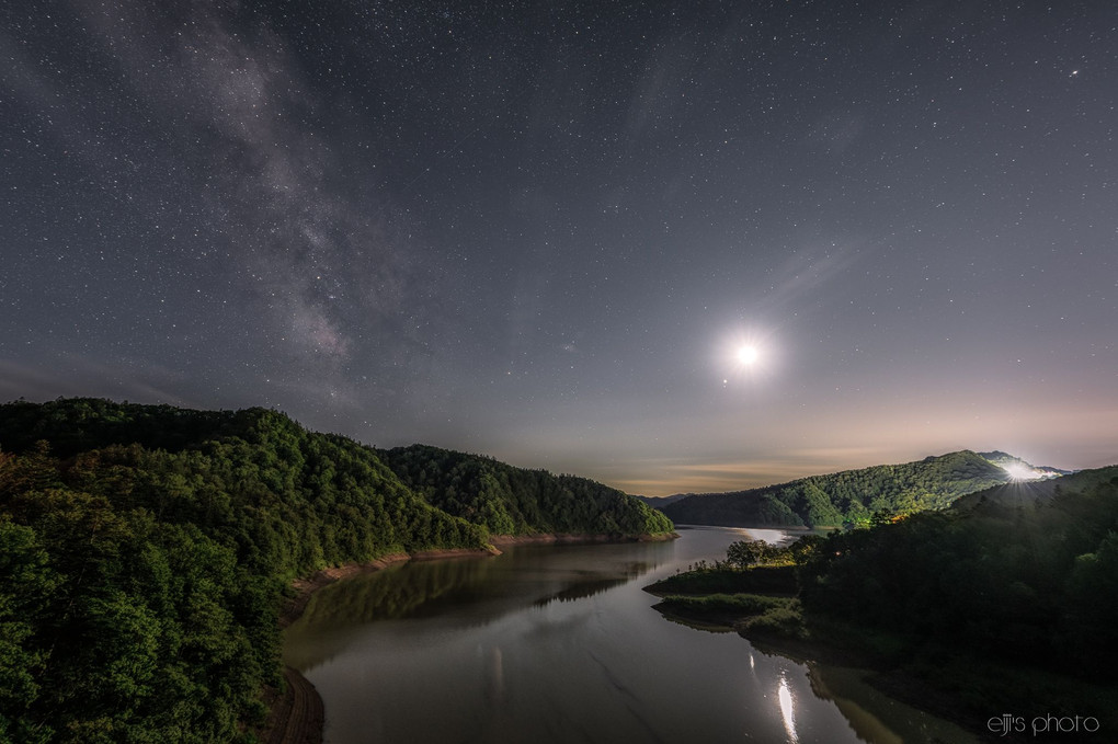 月夜の天の川
