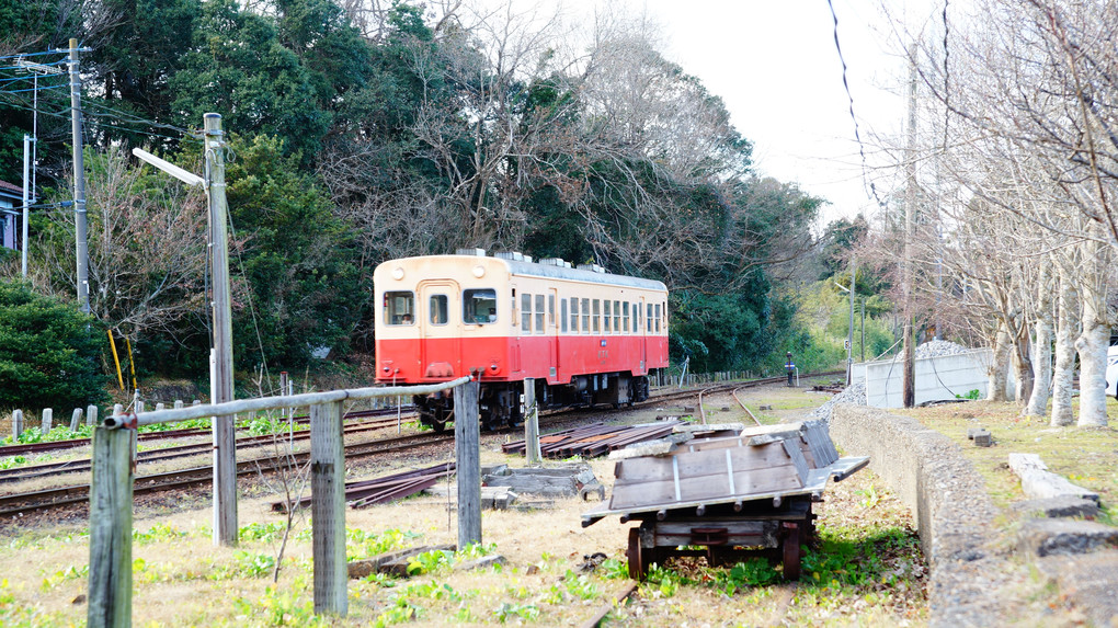 冬の小湊鐡道・養老渓谷駅