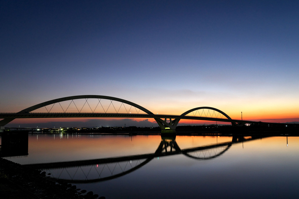 夕凪(仮筑後川橋)