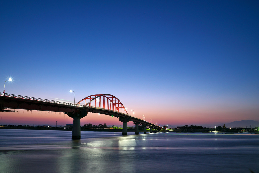 筑後川最南端に架かる橋・・新田大橋
