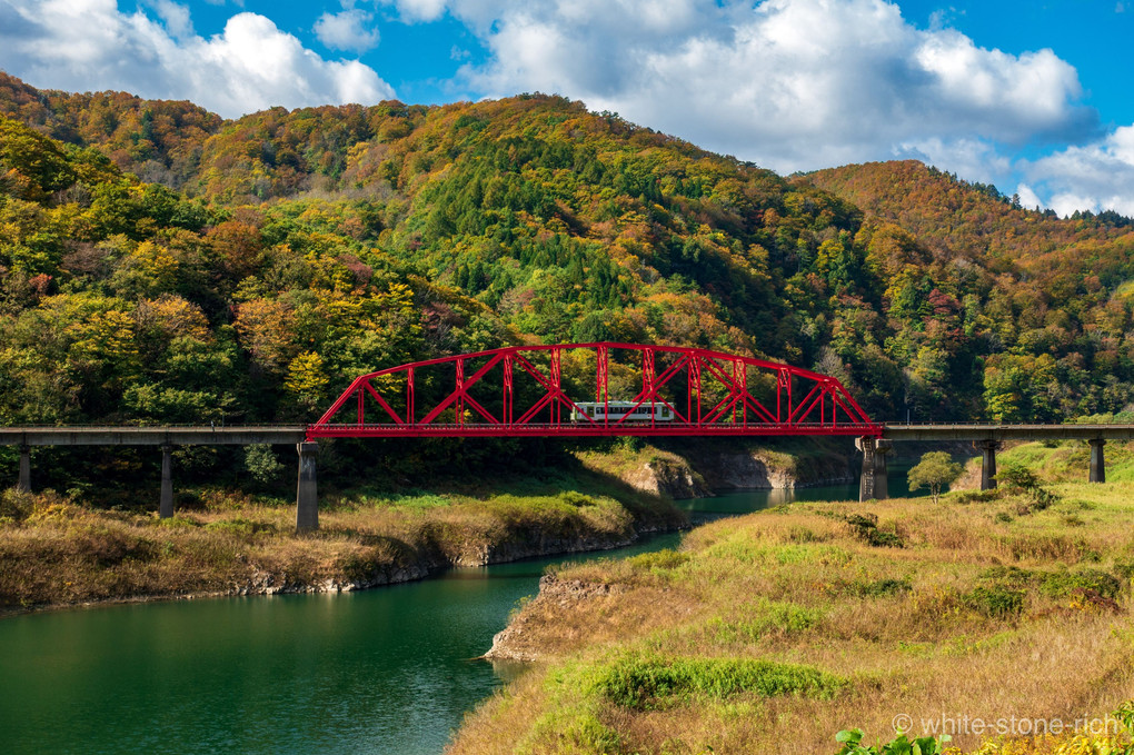 秋の第二和賀川橋梁