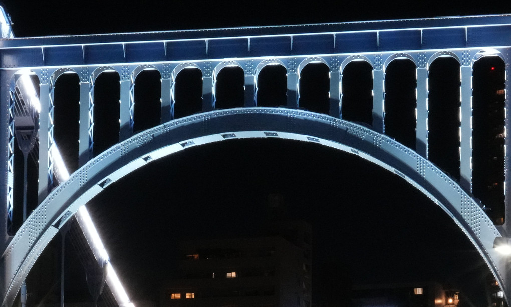 隅田川の夜景…清洲橋