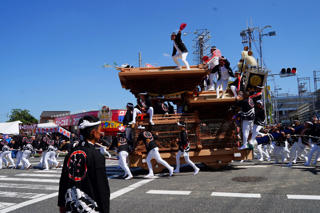 岸和田だんじり祭が開幕しました。