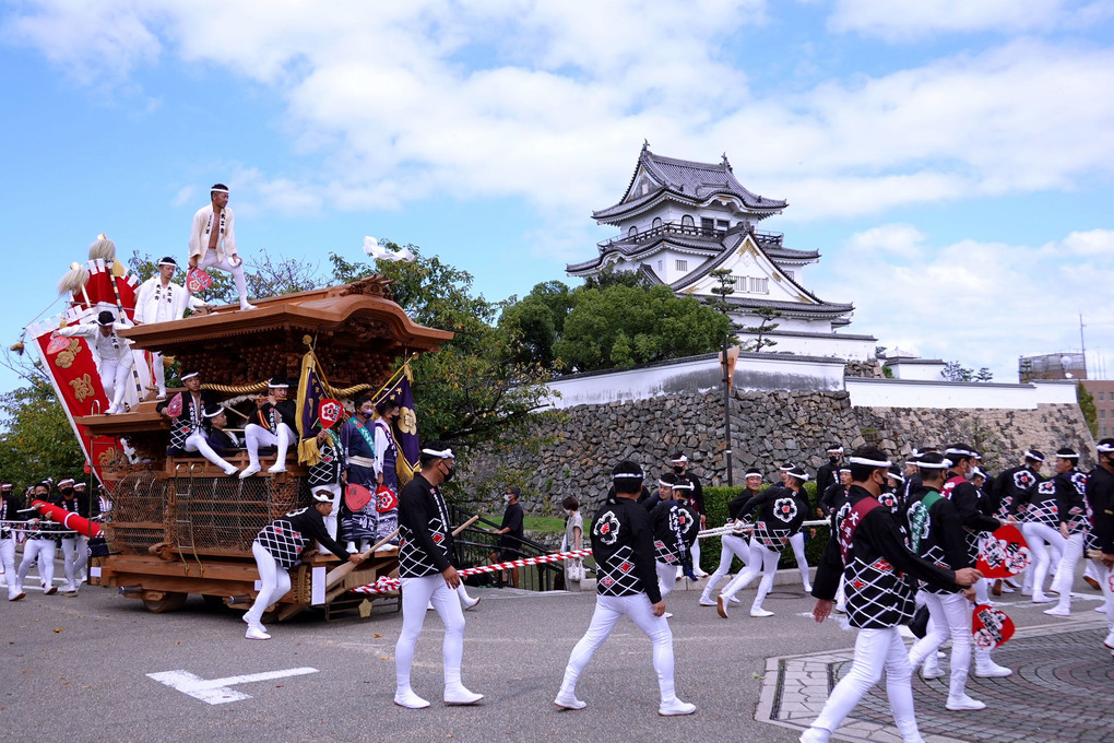 岸和田だんじり祭りです・・・厳重な「感染防止対策」のもと実施されました。