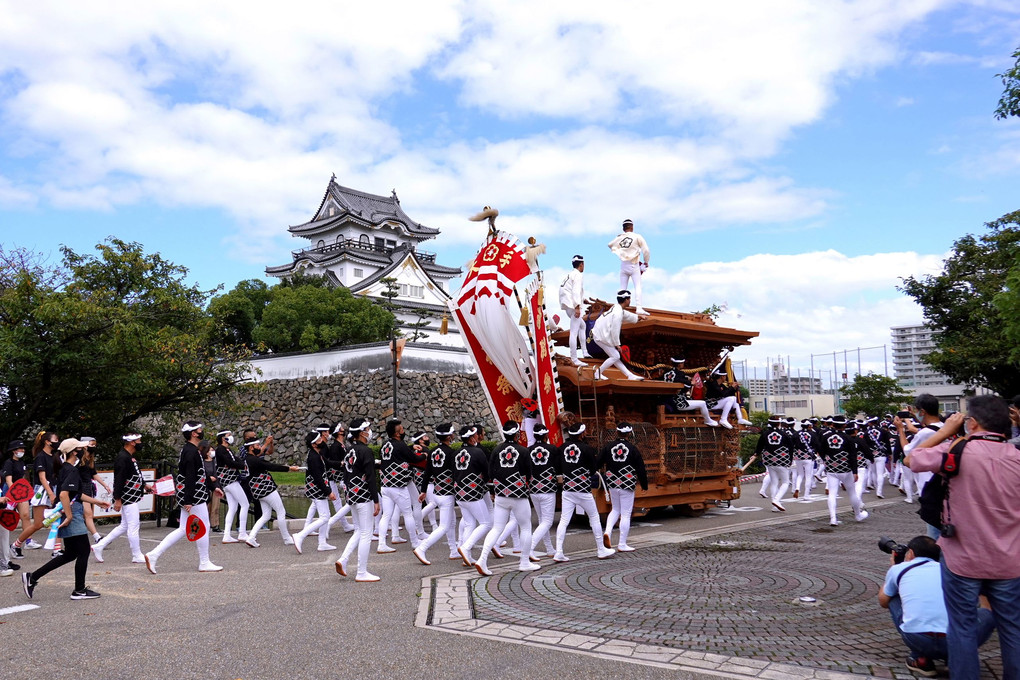岸和田だんじり祭りです・・・厳重な「感染防止対策」のもと実施されました。