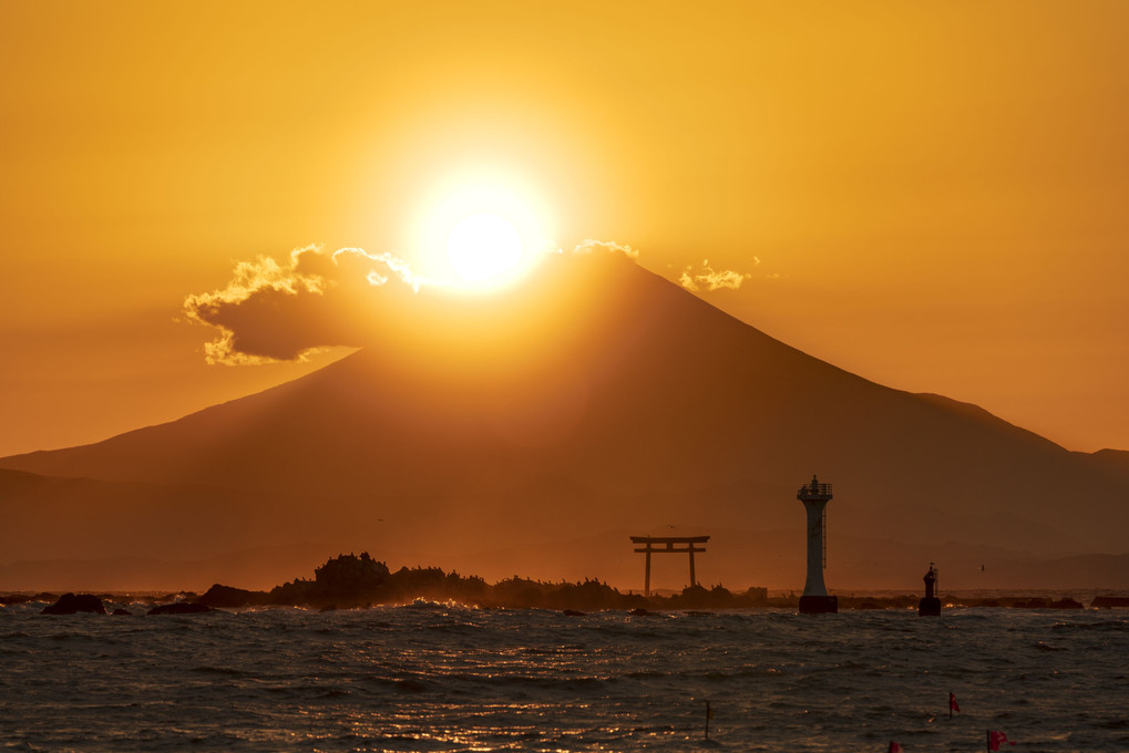 森戸の夕景