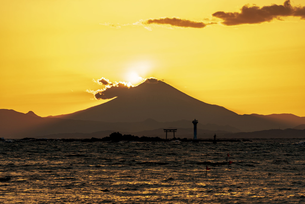 森戸の夕景