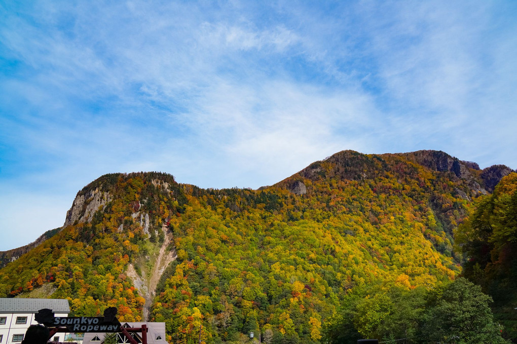 層雲峡　黒岳　紅葉～冠雪