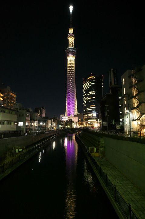 初めての東京スカイツリー夜景