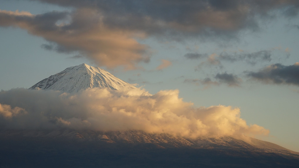 ふたご座流星群は見れなかったけれど今朝の富士山はbravo!