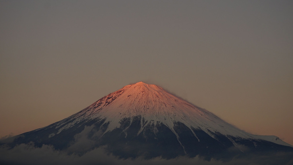 雪増量～夕焼け富士山時系列