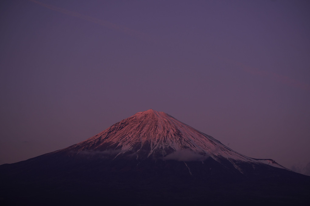 223の日の夕焼け富士山