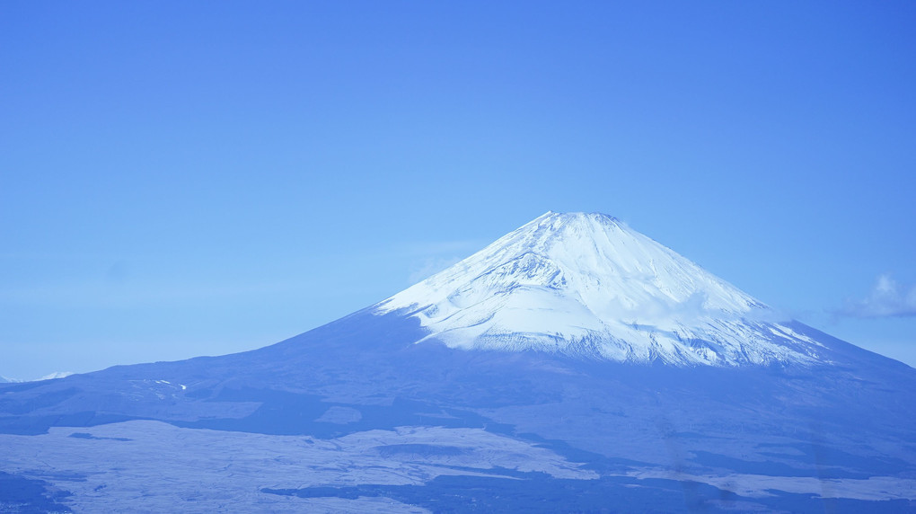 久しぶりに箱根山からの富士山