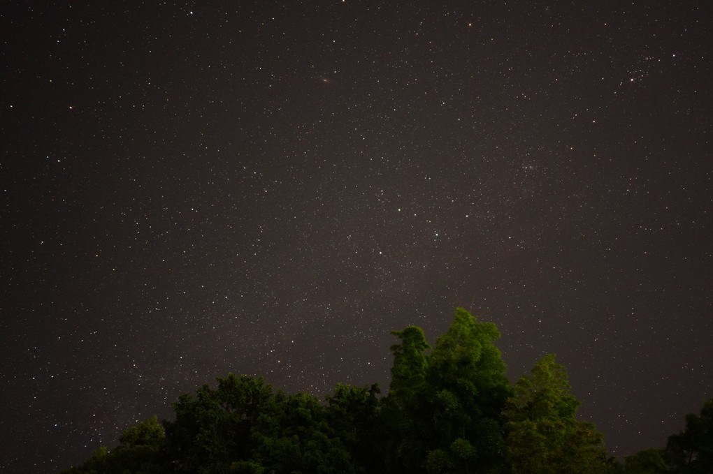 天の川とカシオペア座とアンドロメダ大星雲