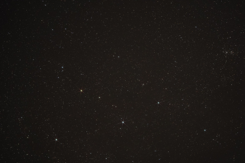 天の川とカシオペア座とアンドロメダ大星雲