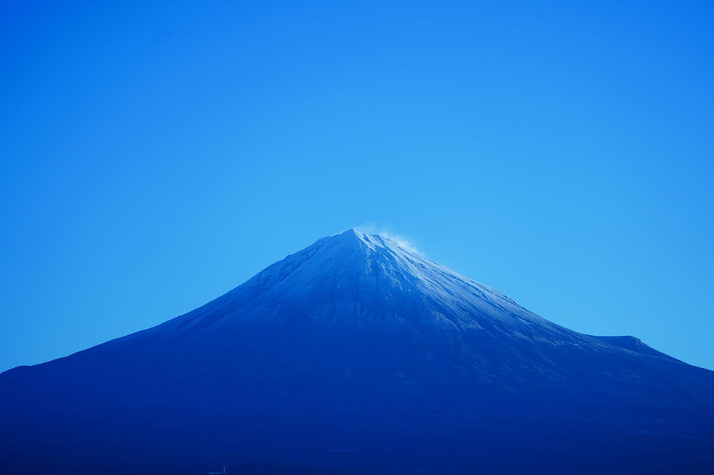 27日朝の富士山＆28日雪増量富士山