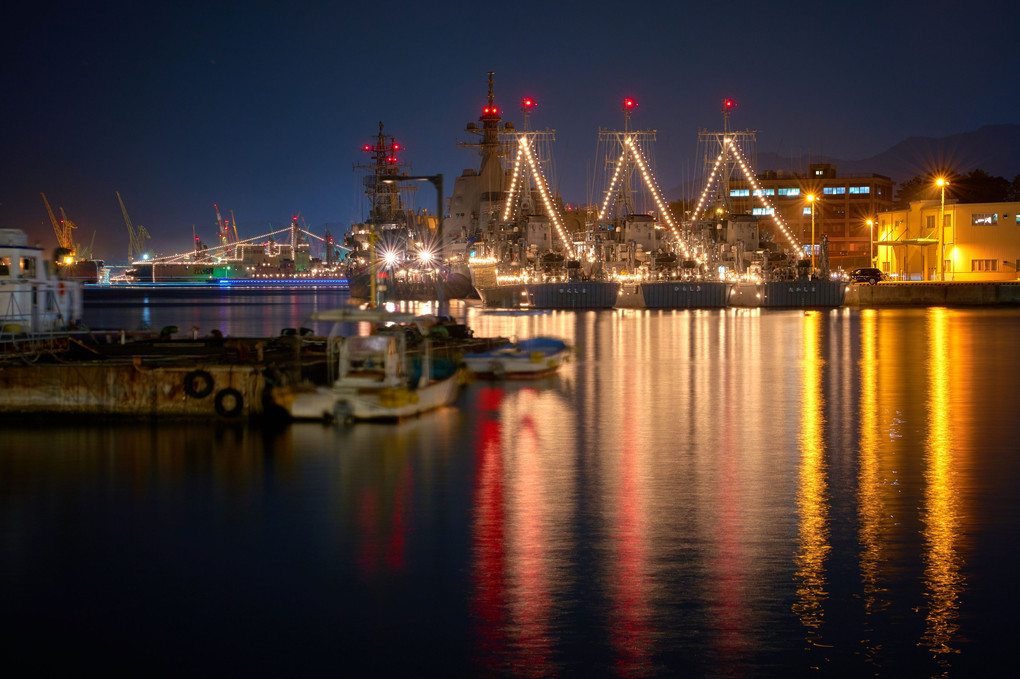 Christmas Lights at Naval Harbor