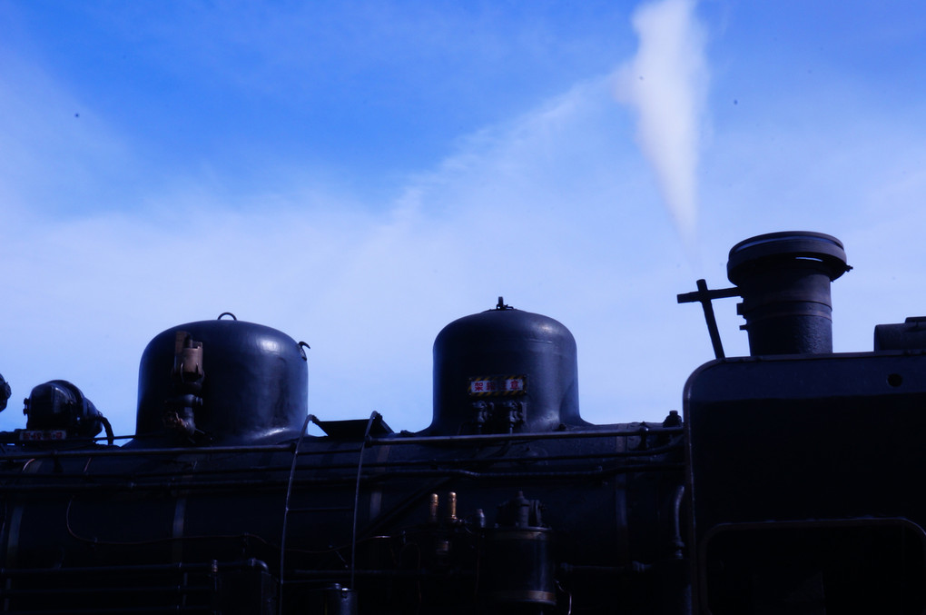 蒸気と煙…梅小路蒸気機関車館