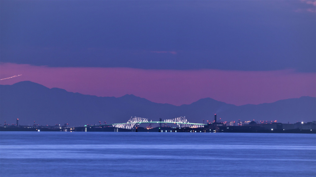 検見川浜の夕景