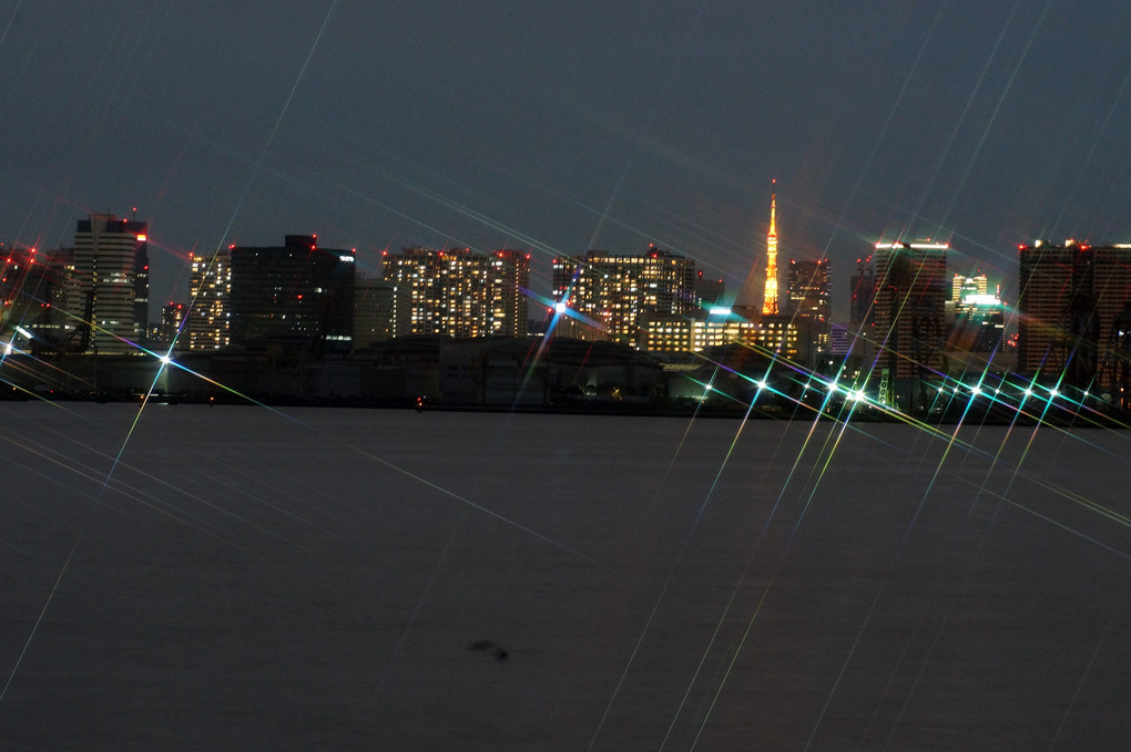 東京ゲイトブリッジ：夜景／航空機