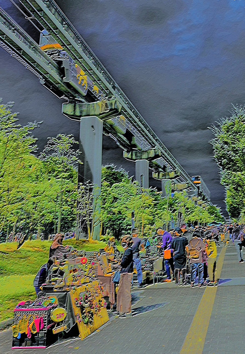 タマモ(多摩都市モノレール)の見える風景-1