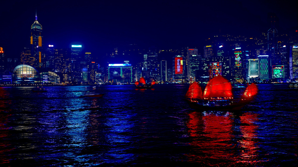 癒しの香港の夜景