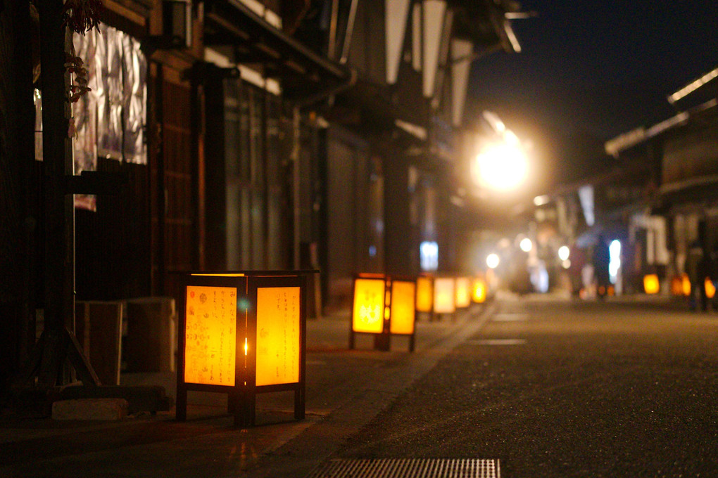 奈良井宿灯明祭り2023