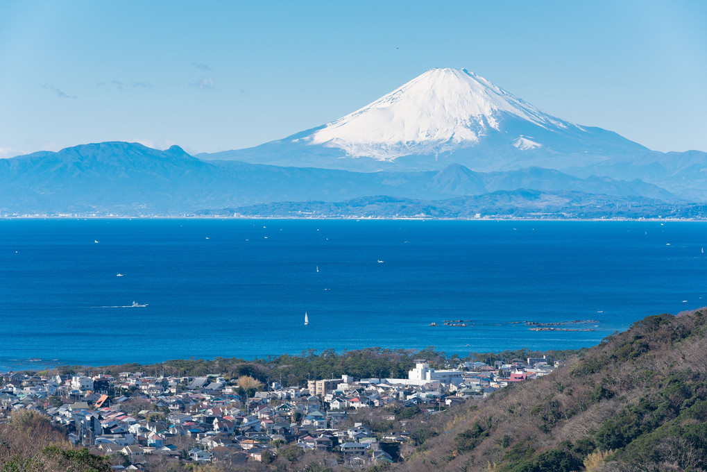 湘南国際村より富士を望む