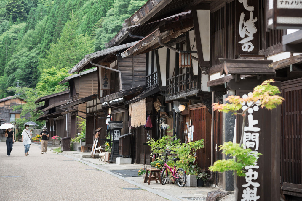 夏の奈良井宿