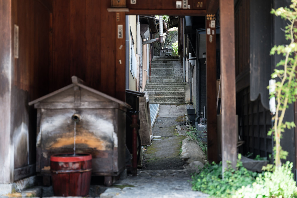 夏の奈良井宿