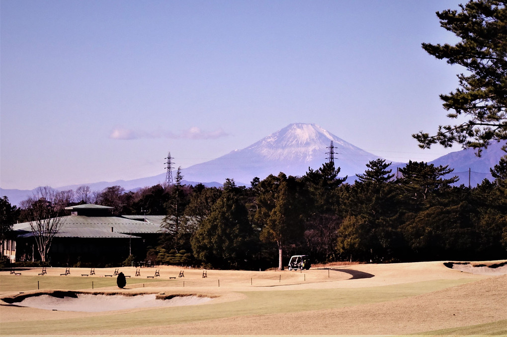 横浜のゴルフ場から富士山を愛でる♬