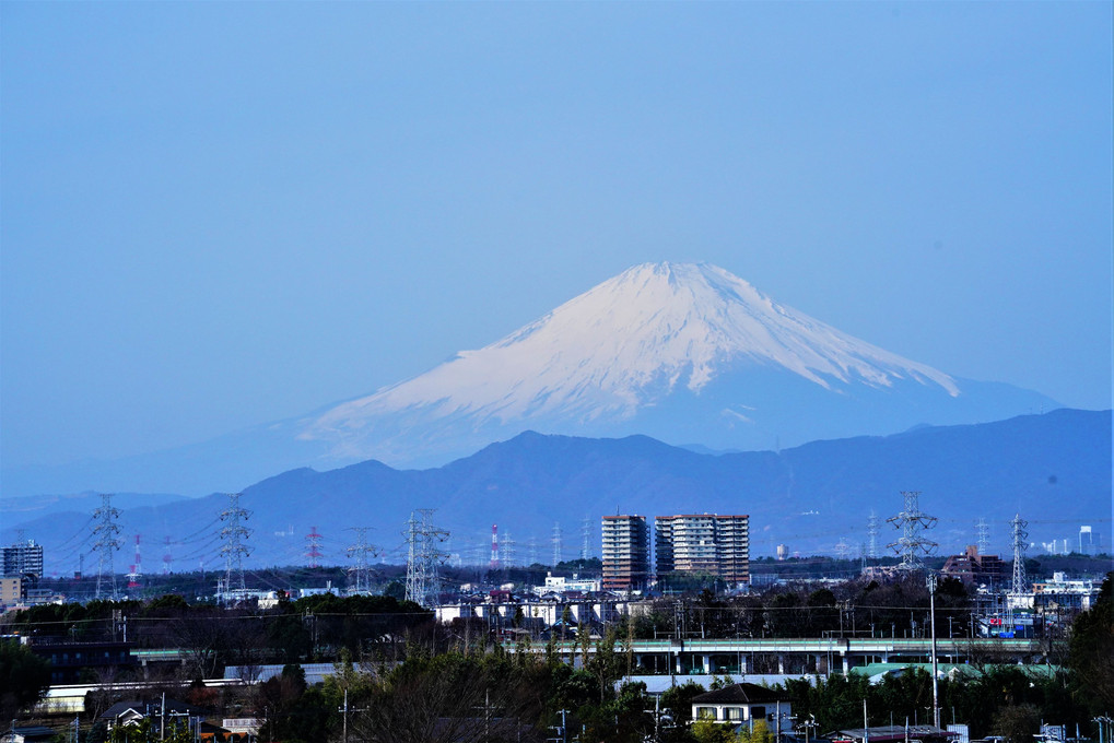 久しぶり　今朝の富士山！