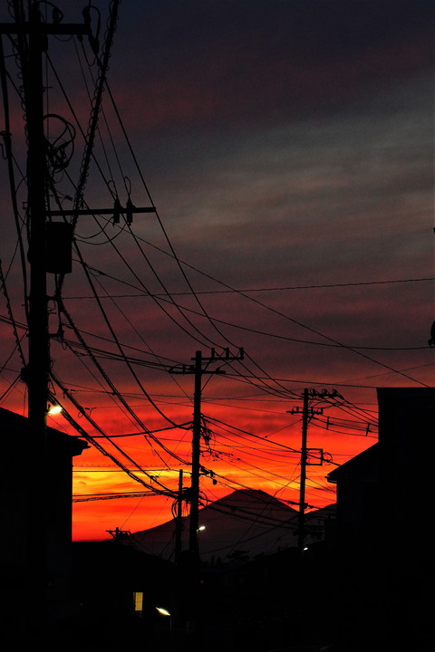 ご近所で夕焼けを愛でる❣