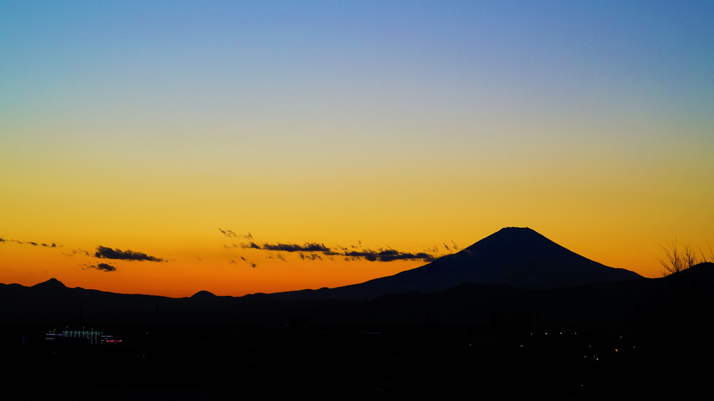 トワイライトタイムの富士山