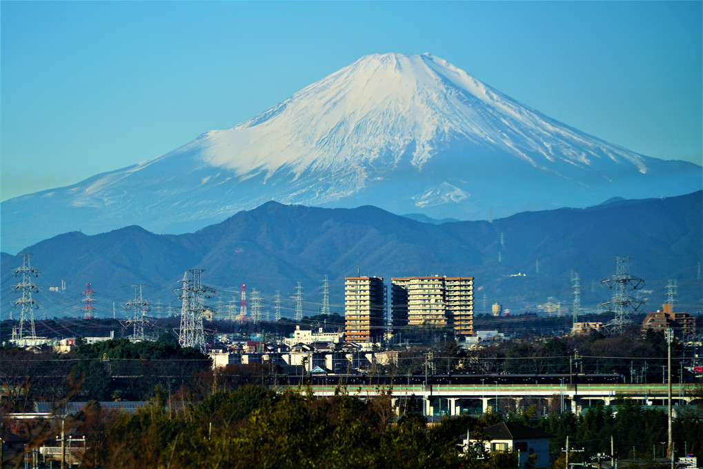 10年に一度の最強寒波の置き土産　今朝の富士山🗻