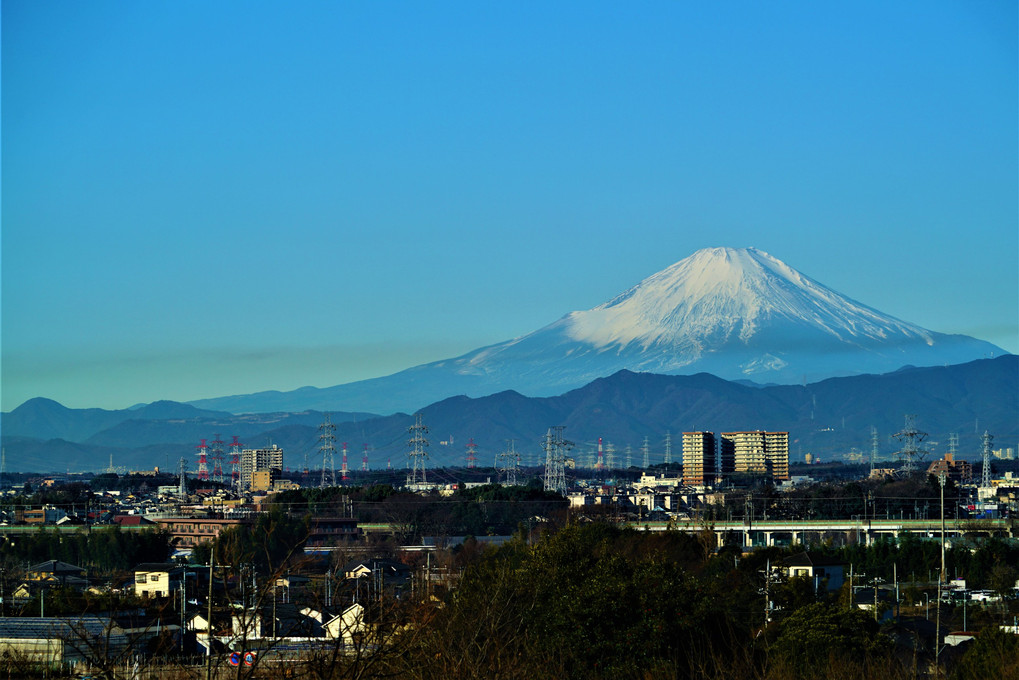 10年に一度の最強寒波の置き土産　今朝の富士山🗻