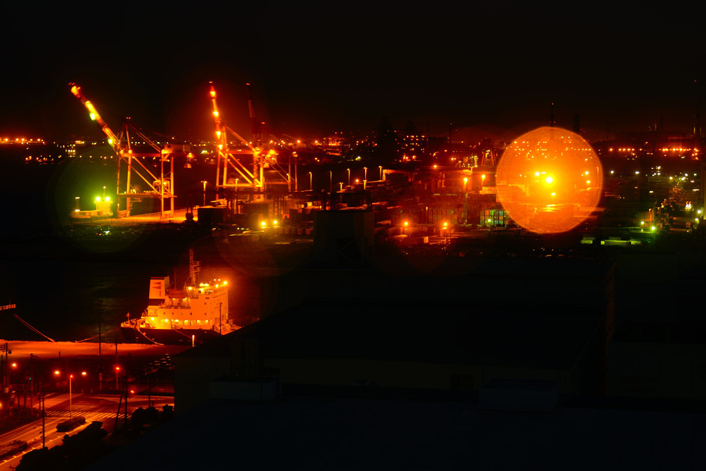 川崎工場夜景をタマボケで飾る！！