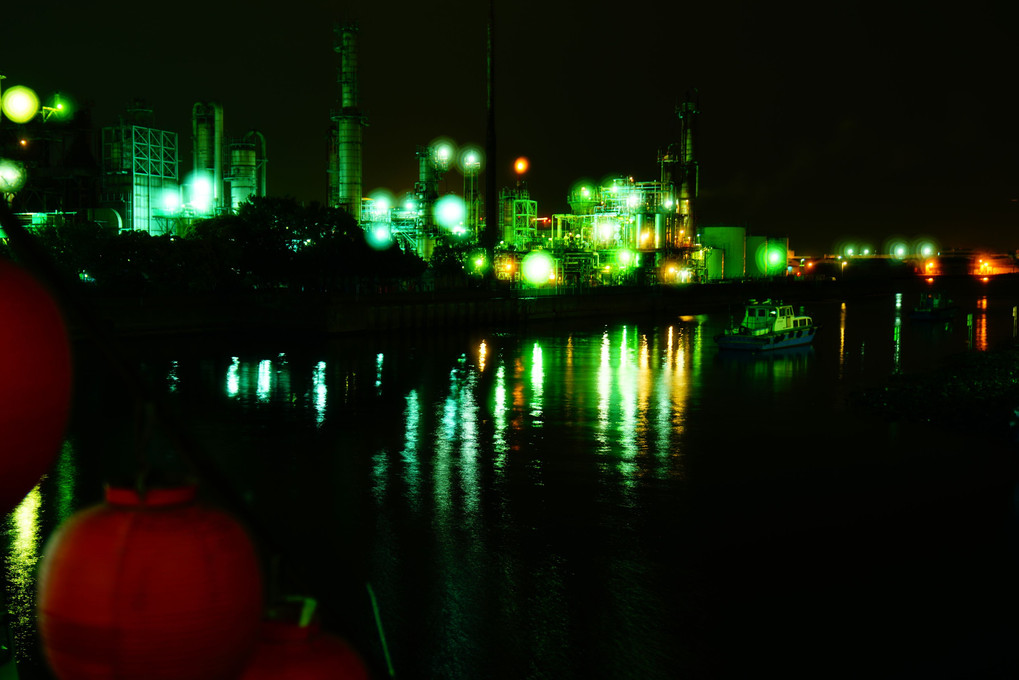 川崎工場夜景をタマボケで飾る！！