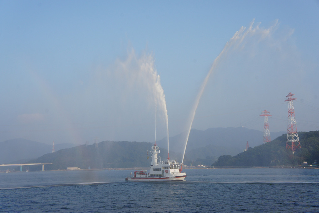帆船フェスタひろしま2015  広島市消防艇