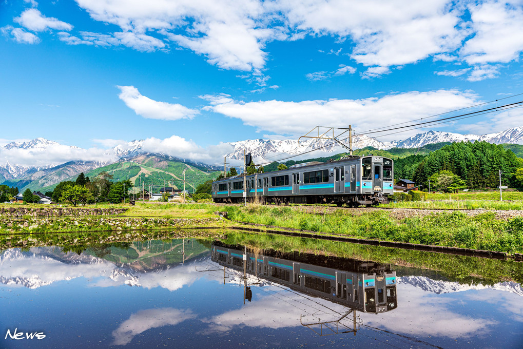 里山の風景 🚃🚃