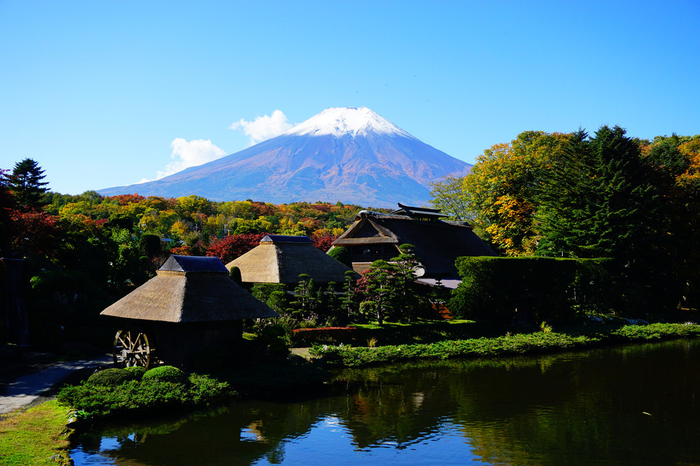 忍野から見る富士山