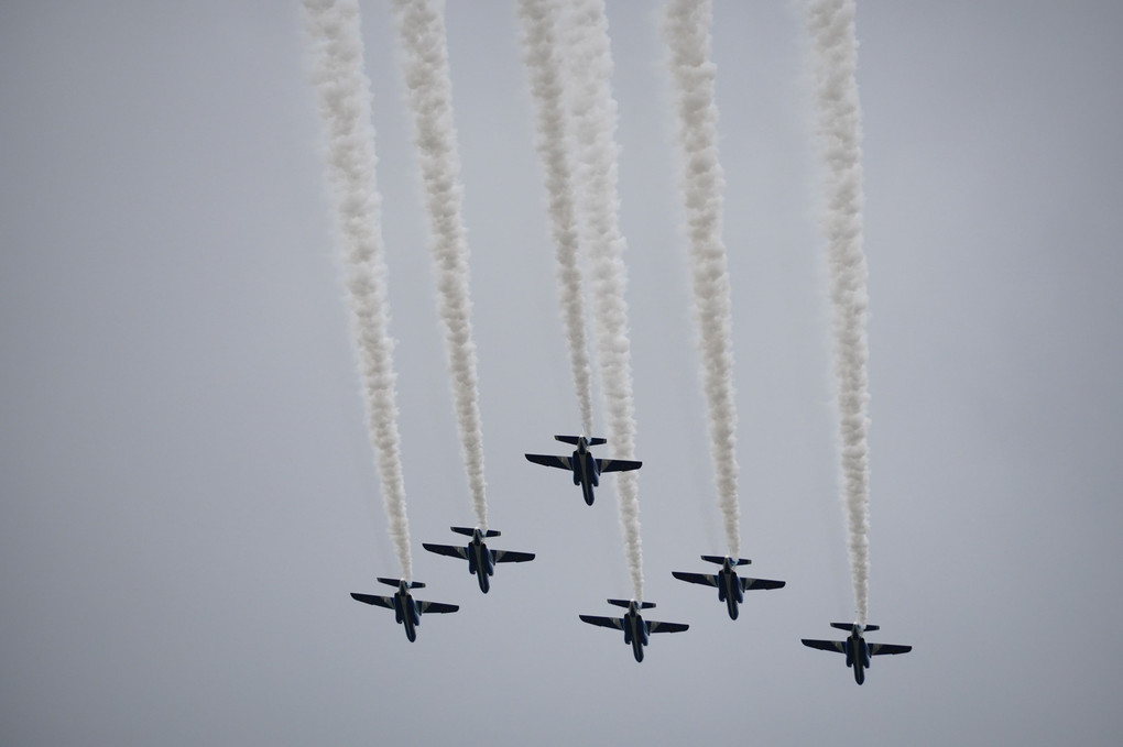 第11飛行隊（ブルーインパルス）岐阜基地周辺上空飛行訓練　二日目