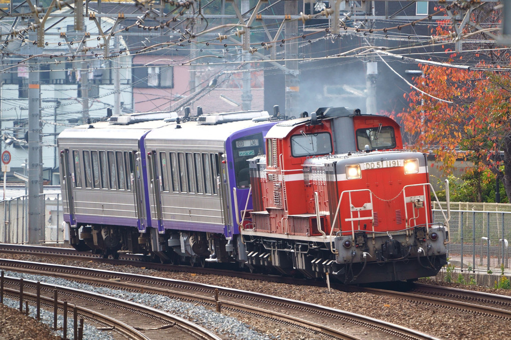 DD51けん引・亀山配給列車